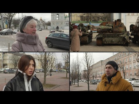 Ein Jahr Krieg in der Ukraine: "Wir müssen ja weiterleben" | AFP