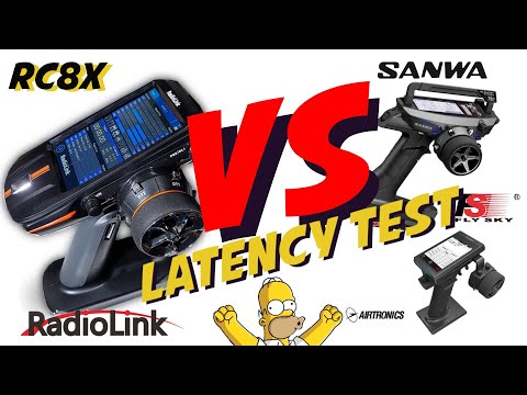 Radiolink RC8X VS Sanwa MT44, Flysky NB4 Latency Test or response test