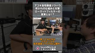 アコースティックギター弾き語り自宅録音 吹かれの仕組みと対策・ローカットフィルターとは　月岡彦穂さん編　後編　ショートB