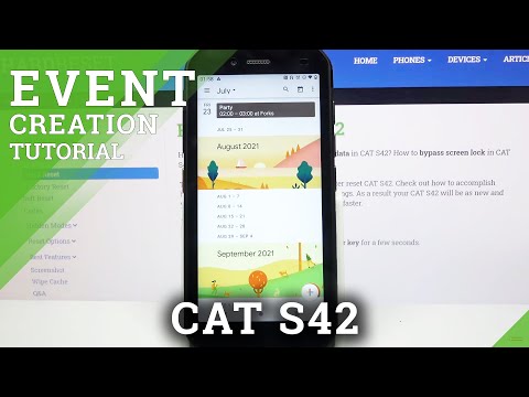 How to Create an Event in Calendar of Cat S42 - Delete Event from Calendar
