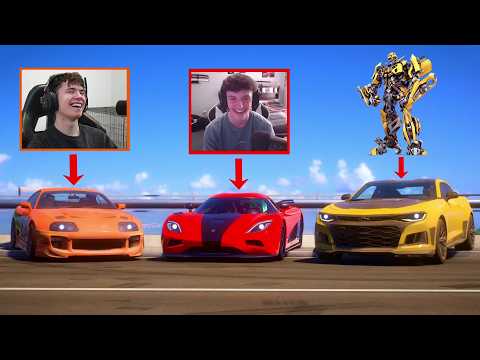 Forza, But We Can Only Use FAMOUS MOVIE CARS! Ft. Rizon, Nitret, Sidwaj