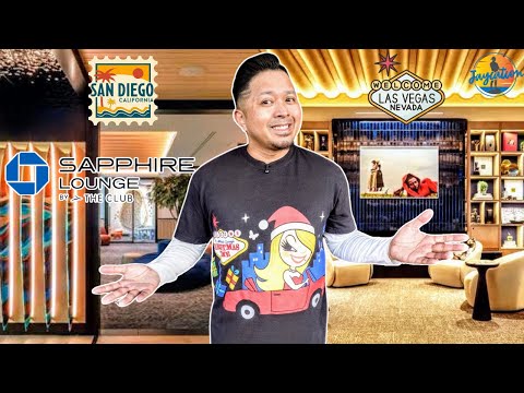 Inside the NEW Chase Sapphire Lounge in Las Vegas & San Diego