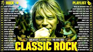 Download lagu Classic Rock Songs 70s 80s 90s Full Album ✨ ACDC, Bon Jovi, Nirvana, Guns N' Roses, Metallica, U2 mp3