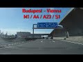 M1 A4 A23 S1 Budapest Vienna