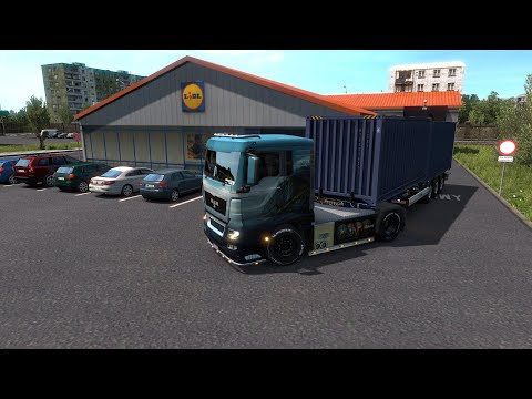 ETS2 | MAN TGX 18 680 | Olsztyn to Plock - Food Container delivery
