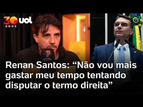 Renan Santos diz que não irá mais disputar o termo direita: ‘Não vou mais gastar meu tempo’