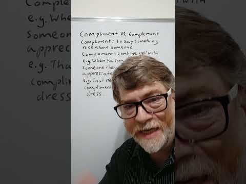 Do You Know the Difference Between Compliment and Complement? English Tutor Nick P