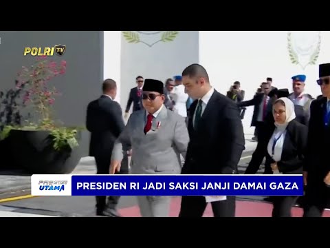 PRESIDEN PRABOWO HADIRI KTT PERJANJIAN DAMAI GAZA DI SHARM EL SHEIKH MESIR