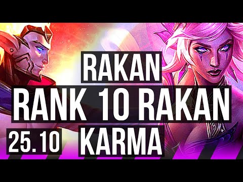 RAKAN & Senna vs KARMA & Ezreal (SUP) | 0/2/20, Rank 10 Rakan | EUW Challenger | 25.10