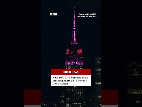Empire State Building lights up to honour Dolly Parton. #BBCNews