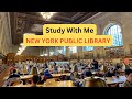 Study with me at New York Public Library