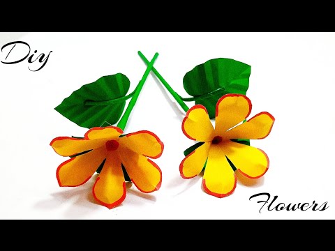 How to make paper flowers 💐 | | flower kaise banaye | making flower at home | home decoration flower