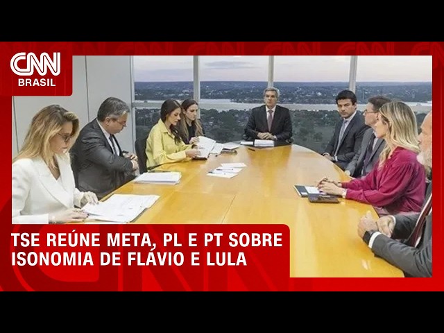 TSE ouve Meta e campanhas sobre igualdade em tratamento de Flávio e Lula | CNN NOVO DIA