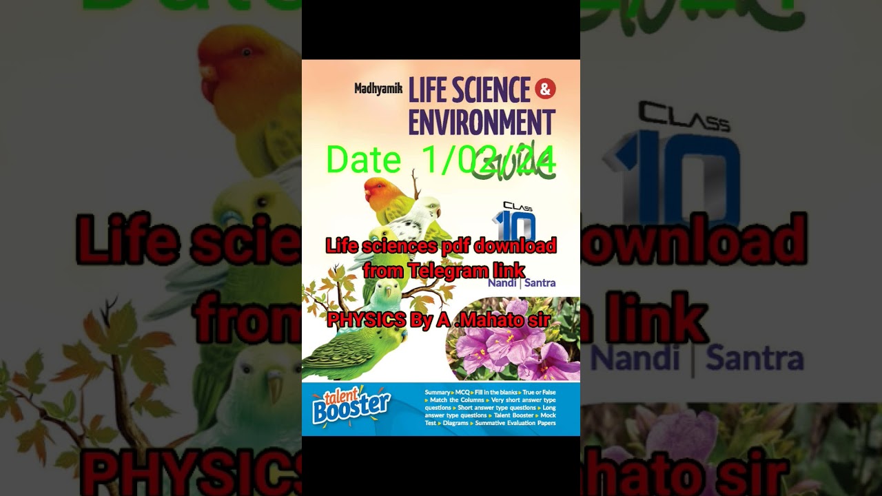 Life sciences suggestion pdf download from Telegram links