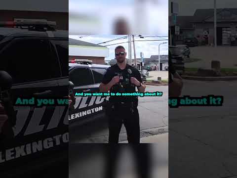 Biker and cop get passive aggressive with each other 😅 @MotoholicSociety