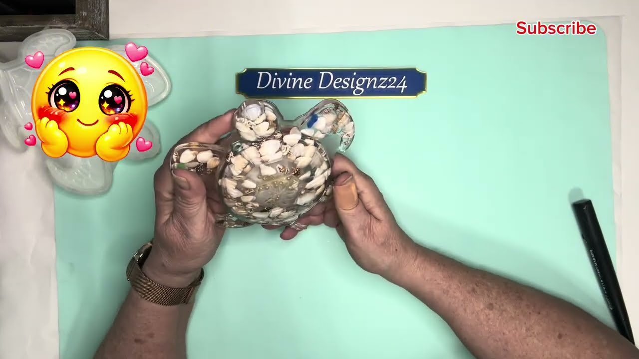 #160 How I Made This Turtle With Shells and Resin