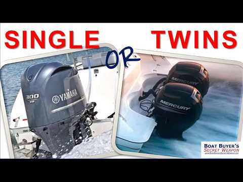 Single boat engines vs twin boat engines on boats for sale