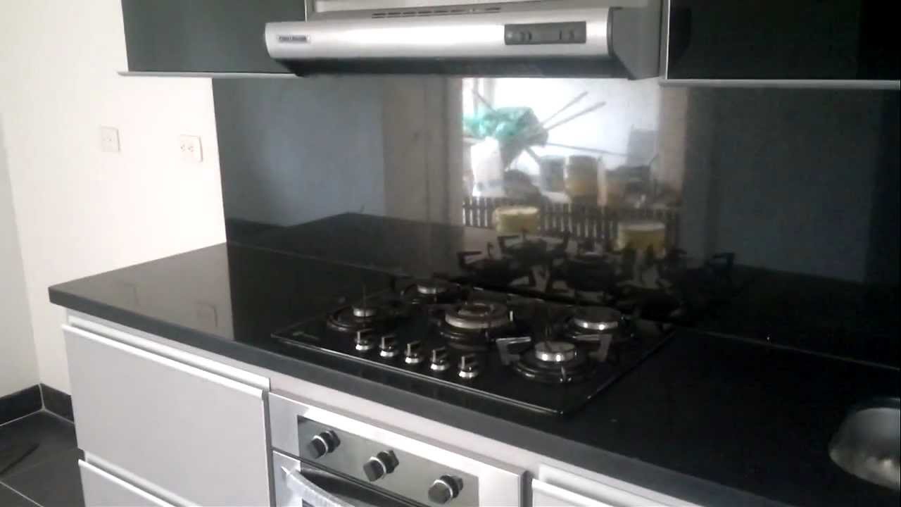 cocina vidrio negro chia