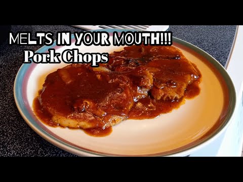 Melts in your Mouth Braised Pork Chops | Smothered Pork Chops with Onions and Gravy