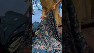 Pure China Raw silk embroidered dresses Rs 19500/-