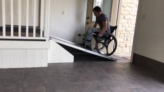 Wheelchair How To: Steep Ramp (T5 complete paraplegic)