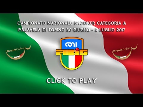 Campionato Nazionale Snooker FIBiS 2017 - CAT. A - FINALE