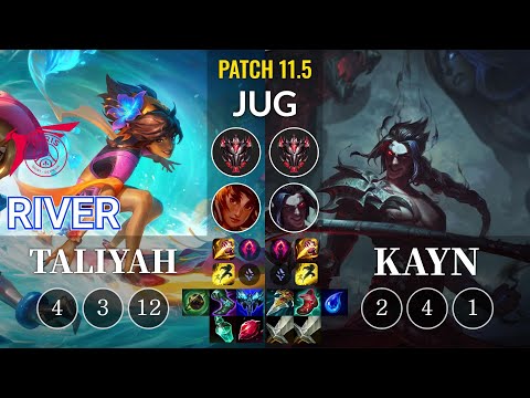TLN River Taliyah vs Kayn Jungle - KR Patch 11.5