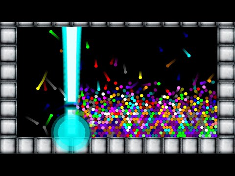 The Music Rhythm Attack - Dancefloor - Survival Proliferation Marble Race in Algodoo