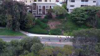 Orange county marathon 2013 My favorite runner The US and POW flag in each hand
