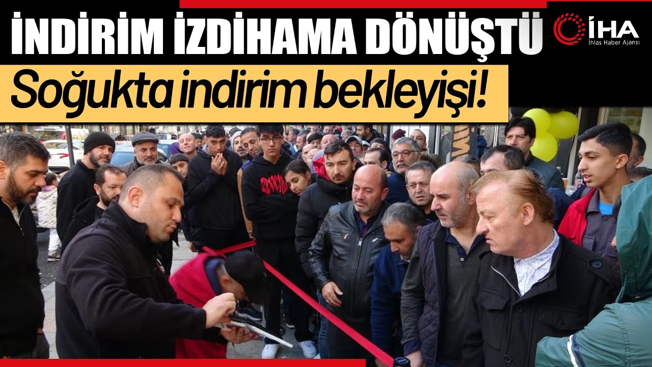 Kartal’da İndirim İzdihamı: Vatandaşlar Gece Yarısından Sıraya Girdi