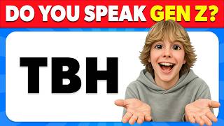 Guess The ACRONYM? | Popular Word Slang Trivia | Gen Z Slang Quiz