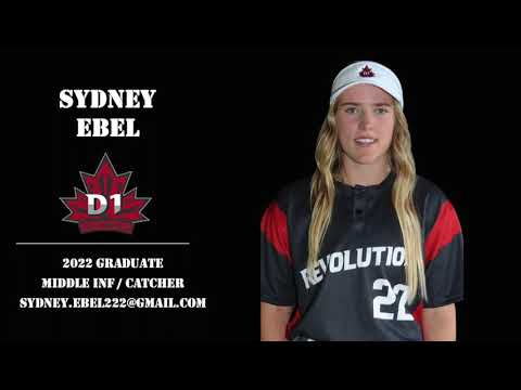 Sydney Ebel - 2022 Grad - Middle Infielder / Catcher