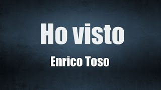 HO VISTO  di Enrico Toso