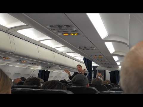 British Airways cabin safety demonstration NON video