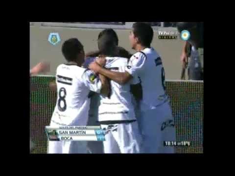 Boca 1 - San Martin SJ 6 Goles del Partido / Fecha 9 Torneo Final 2013