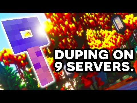 ANNIHILATING the Economy of 9 Pay-to-Win Minecraft Servers with DUPING.