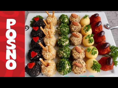 FANTASTIČNE POSNE SLANE  KUGLICE  SA ŠEST  RAZLIČITIH  OKUSA