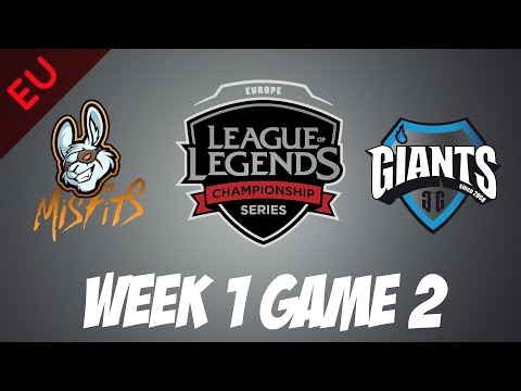 Misfits vs Giants | Game 2 | HIGHLIGHTS | EU LCS Spring Split 2017