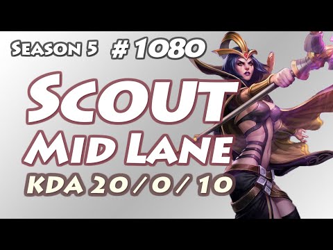SKT T1 Scout - LeBlanc vs Syndra - Faker, KR LOL SoloQ Highlights