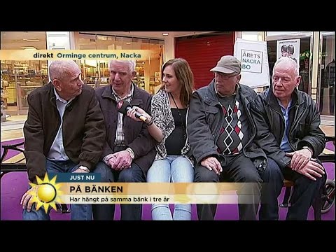 De här gubbarna har småpratat på bänken i tre år - Nyhetsmorgon (TV4)