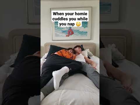 when your homie cuddles you while you nap 😳🧱 #shorts | sebb and dion #sebasdion