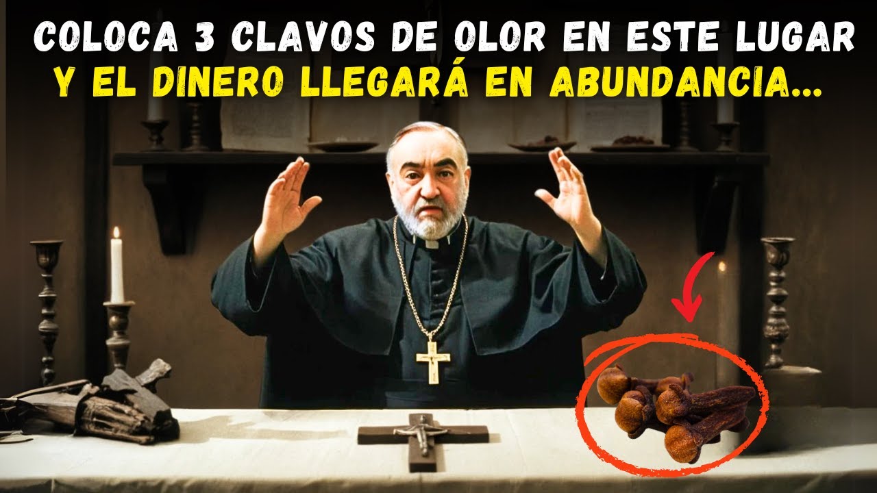 ⚠️  PADRE PÍO:  COLOCA 3 CLAVOS DE OLOR EN ESTE LUGAR Y EL DINERO LLEGARÁ EN ABUNDANCIA...