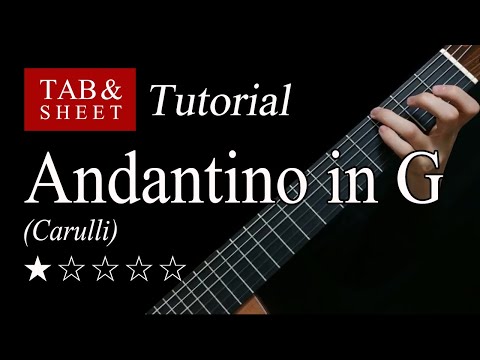 Andantino in G (F. Carulli) - Guitar Lesson + TAB