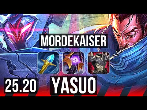 MORDEKAISER vs YASUO (TOP) | 12/0/6, Legendary | EUW Master | 25.20