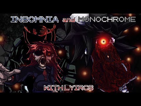 Insomnia and Monochrome WITH LYRICS | Friday Night Funkin' Hypno's Lullaby Vocal Cover