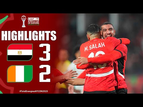 Egypt vs Ivory Coast 3-2 Highlights | AFCON 2025 - #TotalEnergiesAFCON2025