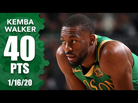 ケンバ・ウォーカーがセルティックス対バックスで40点を落とす｜2019-20年NBAハイライト (Kemba Walker drops 40 points in Celtics vs. Bucks | 2019-20 NBA Highlights)