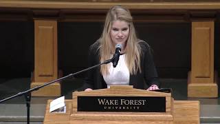 2017 WFU Founders Day Convocation