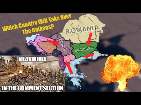 HOI4 Timelapse - Every Balkan Country at WAR