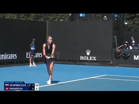 Anna Karolina Schmiedlova vs Rebeka Masarova | 2025 Melbourne Q2